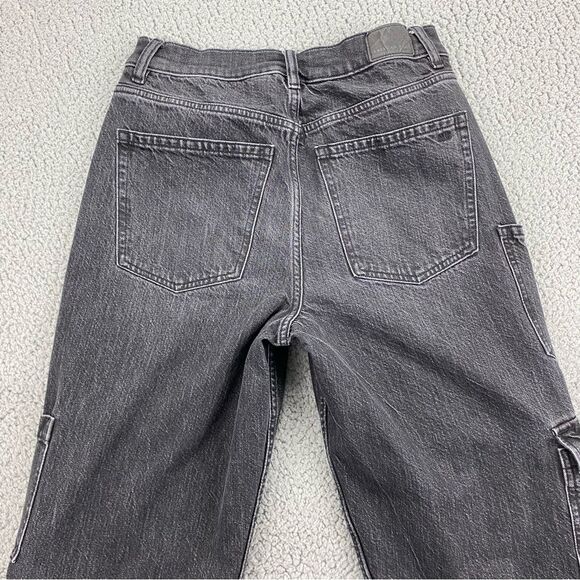 American Eagle Stretch Super High-Rise Baggy Straight Cargo Jean  | Size: 2  Reg - Picture 5 of 15